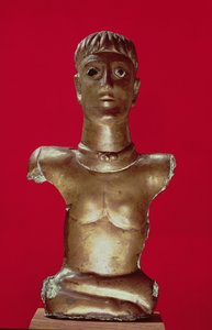 Figura di un dio con un torque seduto a gambe incrociate, da Bournay (Essonne)